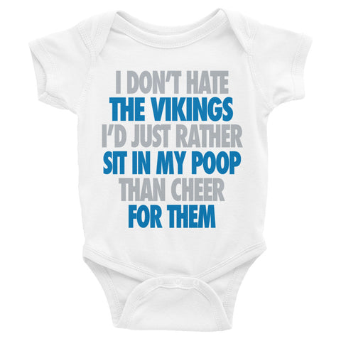 I don't Hate the Vikings Infant Bodysuit - Lions