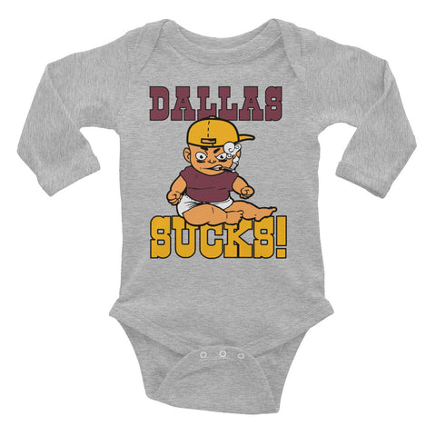 BratSmack Long Sleeve Dallas Sucks! Bodysuit