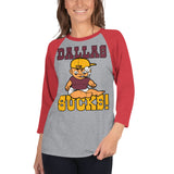 Dallas Sucks! 3/4 sleeve raglan shirt - Redskins Mom