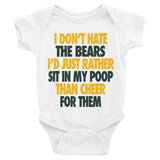 I Don't Hate the Bears Infant Bodysuit - Packers