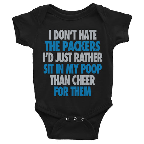 I Don't Hate Green Bay Infant Bodysuit - Lions