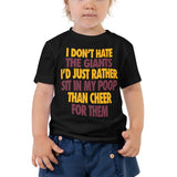 I Don't Hate the Giants Toddler Short Sleeve Tee - Redskins
