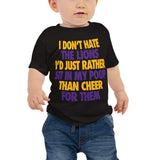 I Don't Hate the Lions Baby Jersey Short Sleeve Tee - Vikings