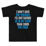 I Don't Hate the Vikings Toddler Short Sleeve Tee - Lions
