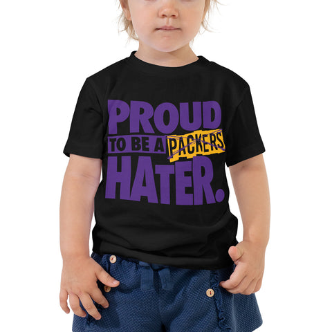 Proud Packers Hater Toddler Short Sleeve Tee