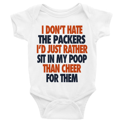 I Don't Hate the Packers Infant Bodysuit - Bears
