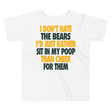 I Don't Hate the Bears Toddler Short Sleeve Tee - Packers