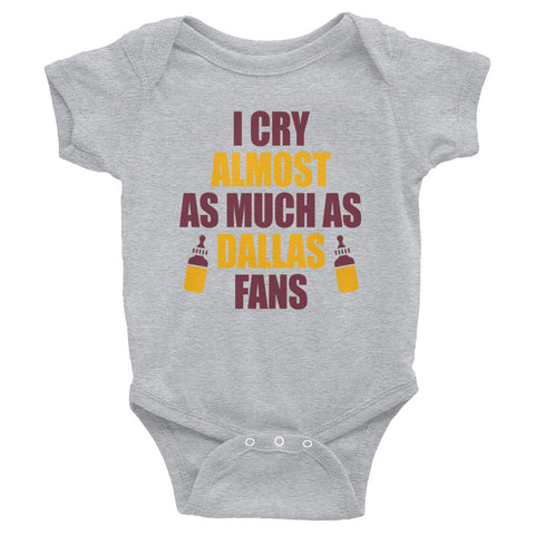 Boo Hoo Crybaby Dallas Fans Onesie