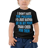 I Don't Hate Green Bay Toddler Short Sleeve Tee - Lions