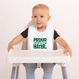 Proud Giants Hater Embroidered Baby Bib