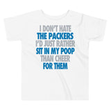 I Don't Hate Green Bay Toddler Short Sleeve Tee - Lions