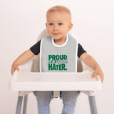 Proud Giants Hater Embroidered Baby Bib