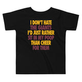 I Don't Hate the Giants Toddler Short Sleeve Tee - Redskins