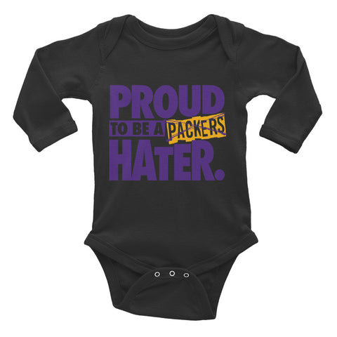 Proud Packers Hater Infant Long Sleeve Bodysuit