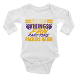 Full Time Vikings Fan Infant Long Sleeve Bodysuit