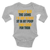 I Don't Hate the Lions Infant Long Sleeve Bodysuit - Packers